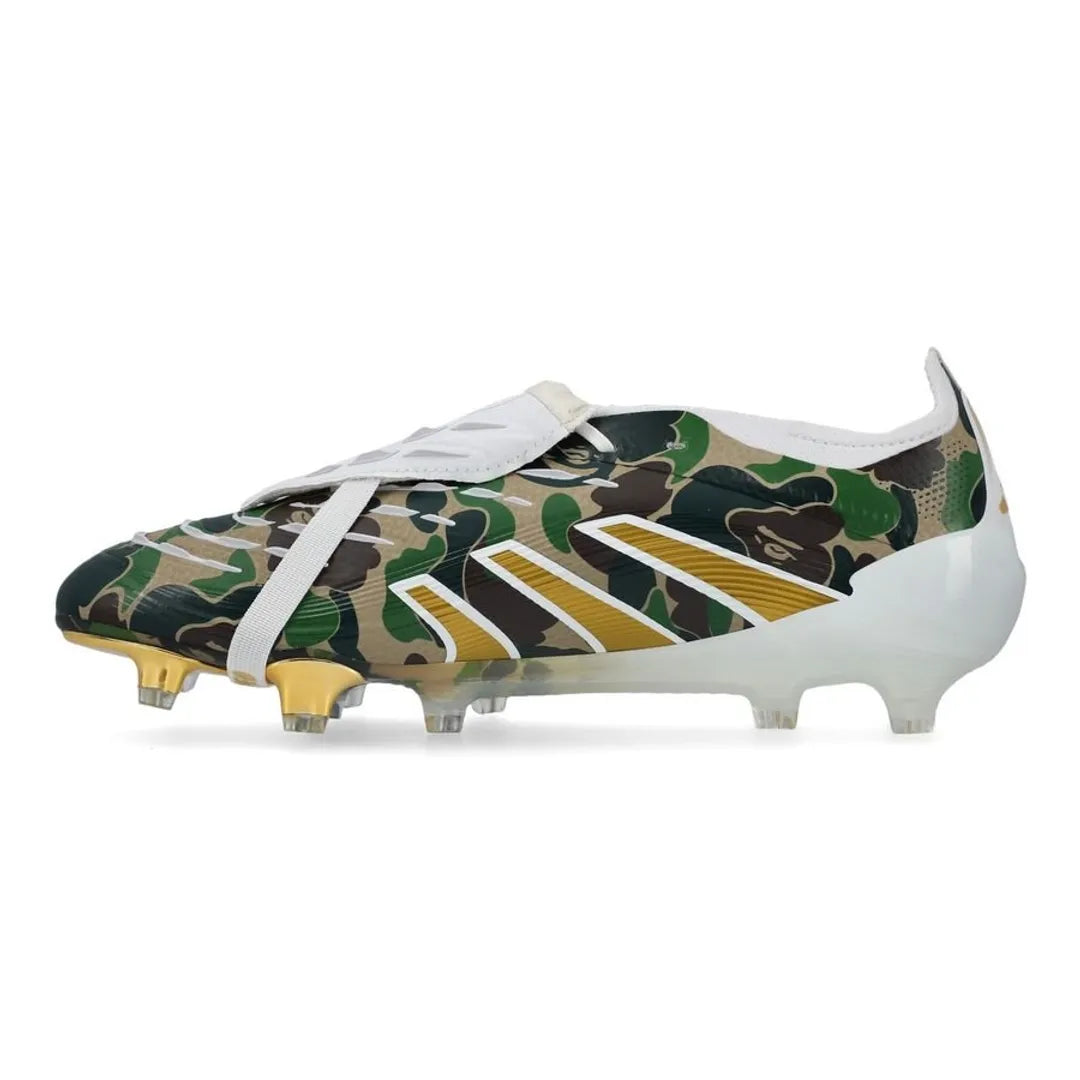 ADIDAS PREDATOR ELITE FOLD-OVER TONGUE FG BAPE - MULTICOLOR/GOLD ADIDAS PREDATOR ELITE FOLD-OVER TONGUE FG BAPE - MULTICOLOR/GOLD