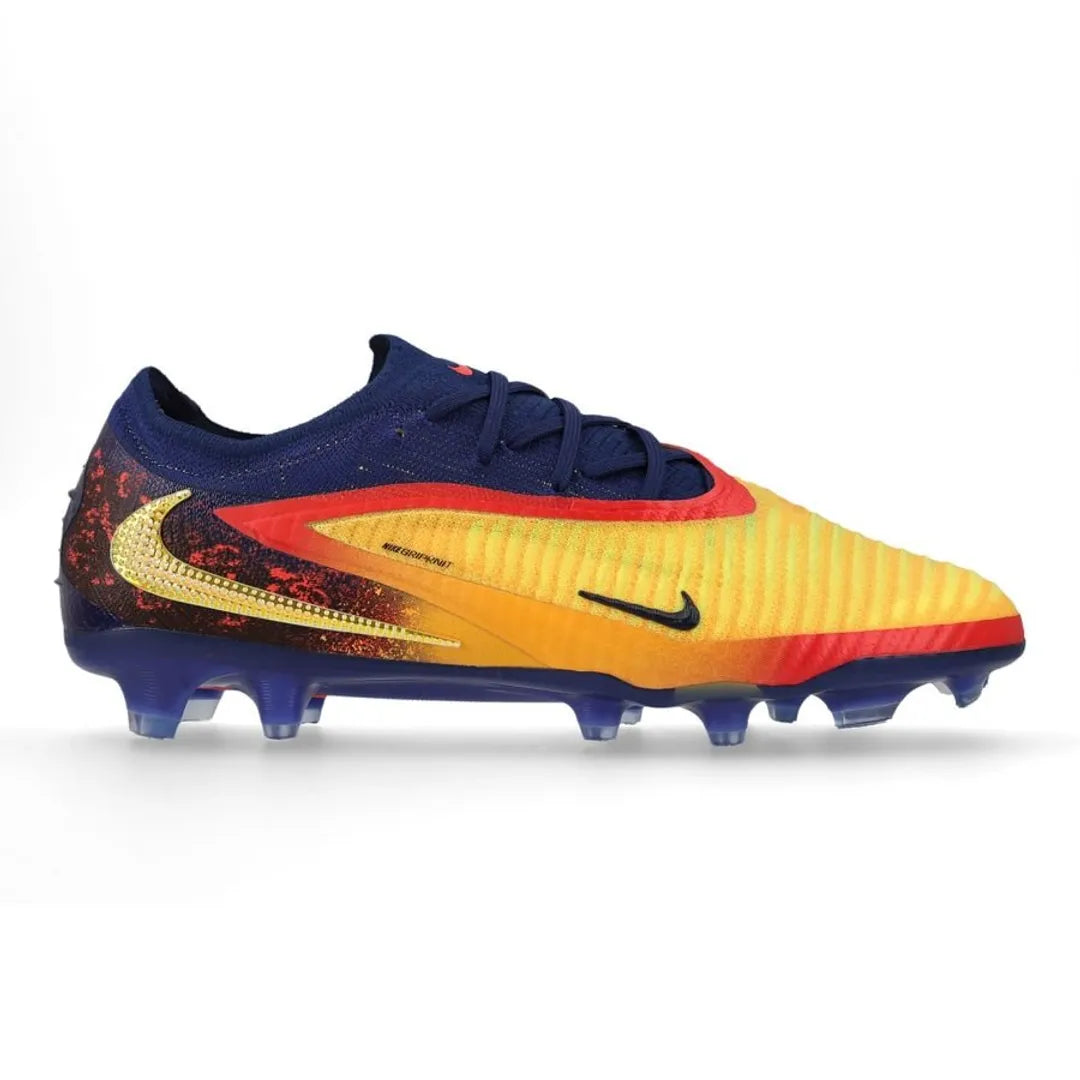 NIKE PHANTOM 6 ELITE LOW CUT AG-PRO ERLING HAALAND PERSONAL EDITION - LASER ORANGE/LEMON VENOM/BLUE VOID