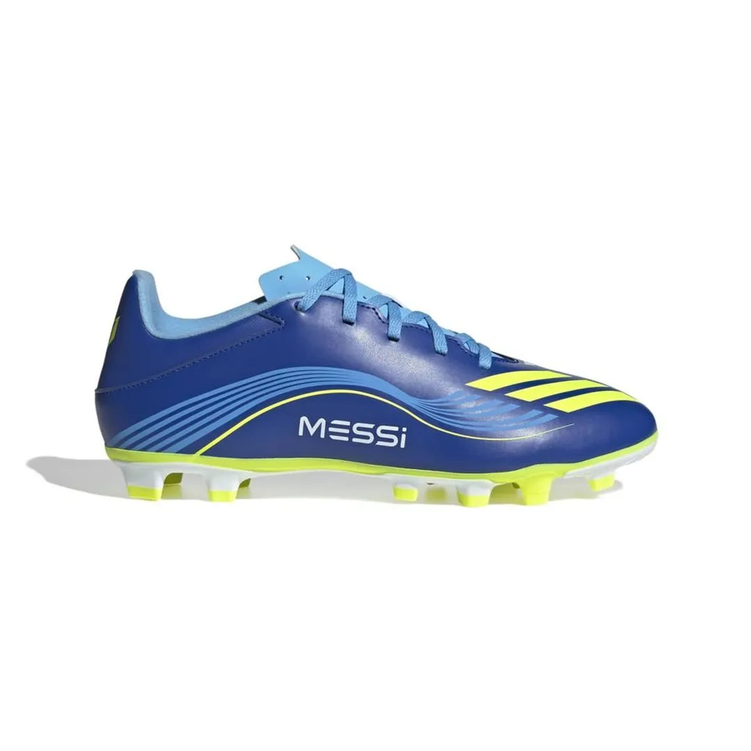 ADIDAS F50 MESSI CLUB FXG VIS10N - ROYAL BLUE/SOLAR YELLOW/SEMI BLUE BURST