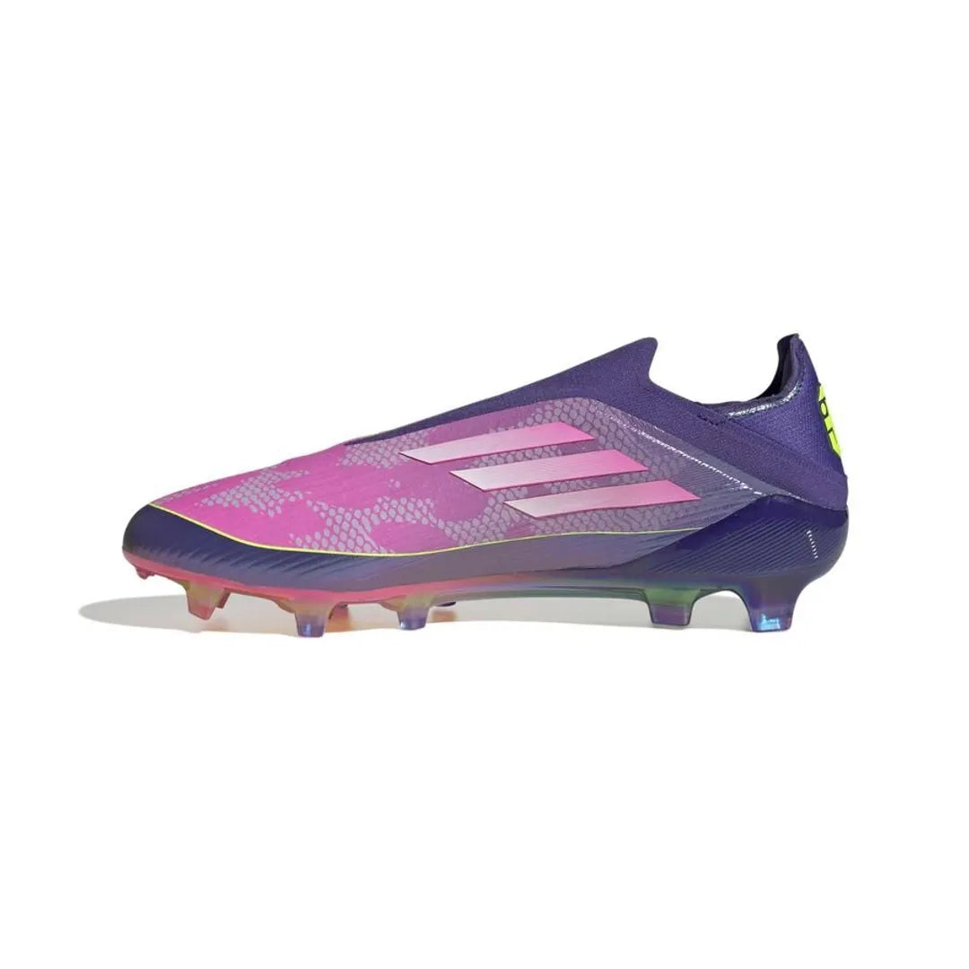 ADIDAS F50 ELITE LACELESS FG LAMINE YAMAL - UNITY PURPLE/FOOTWEAR WHITE/LUCID LEMON