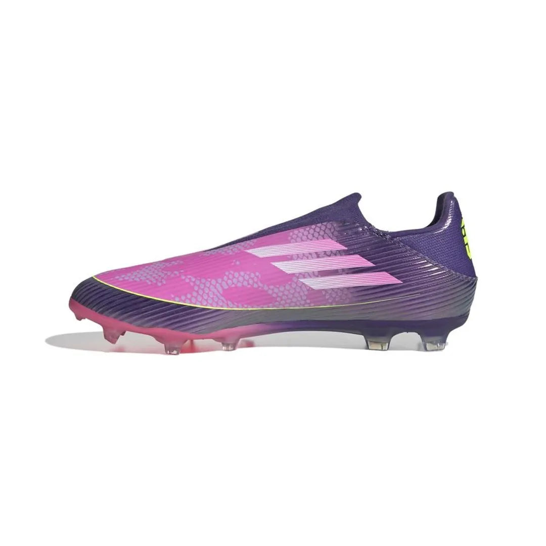 ADIDAS F50 LEAGUE LACELESS FG/AG LAMINE YAMAL - UNITY PURPLE/FOOTWEAR WHITE/LUCID LEMON