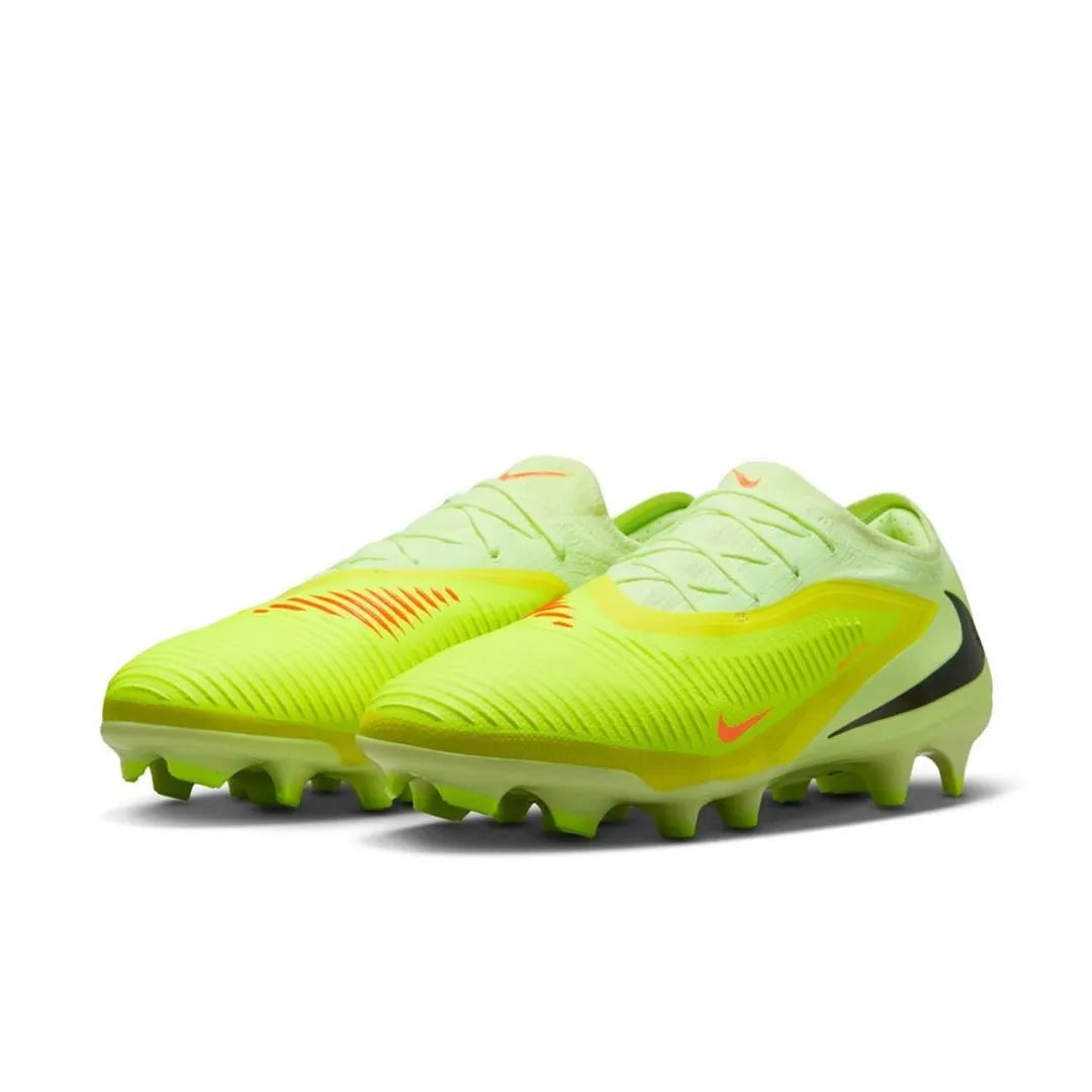 NIKE PHANTOM 6 PRO LOW CUT FG MAX VOLTAGE - LIMELIGHT/BLACK/HYPER CRIMSON