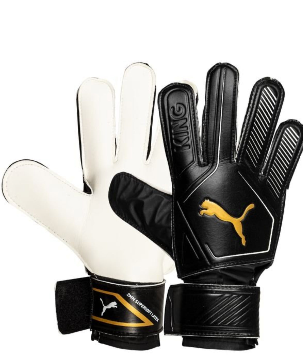 PUMA Goalkeeper Gloves King 4 - PUMA Black/Gold/PUMA White